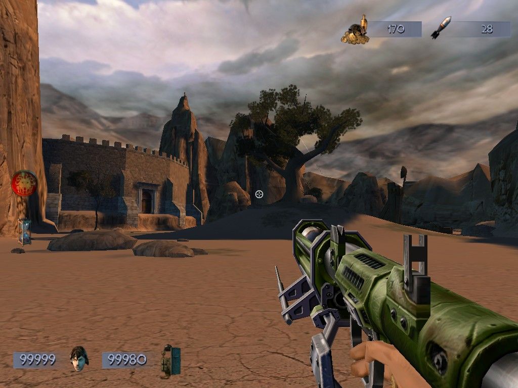 Will Rock (Windows) screenshot: Rocket laucher has a cool design