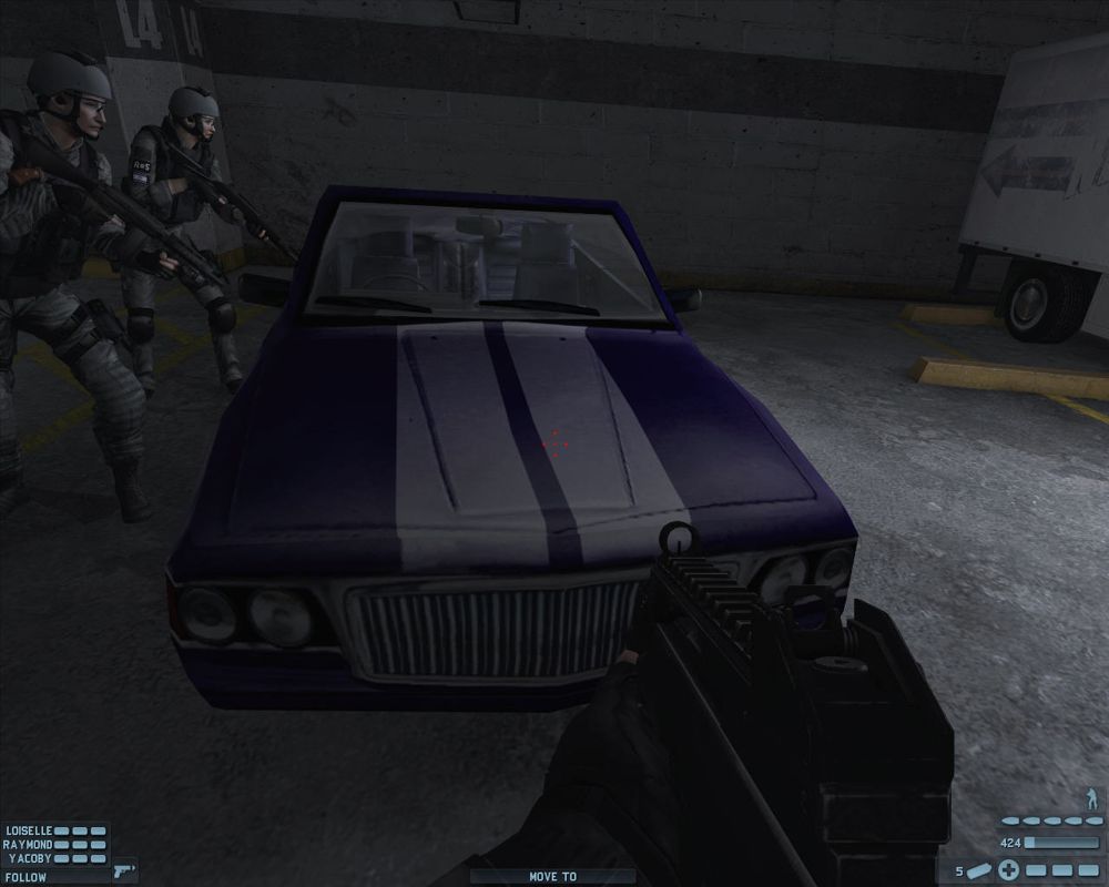 Tom Clancy's Rainbow Six: Lockdown (Windows) screenshot: Car secured.