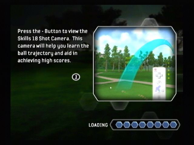 Tiger Woods PGA Tour 08 (Wii) screenshot: Wiimote tips for load screens