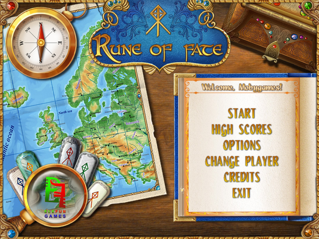 Rune of Fate (Windows) screenshot: Main menu