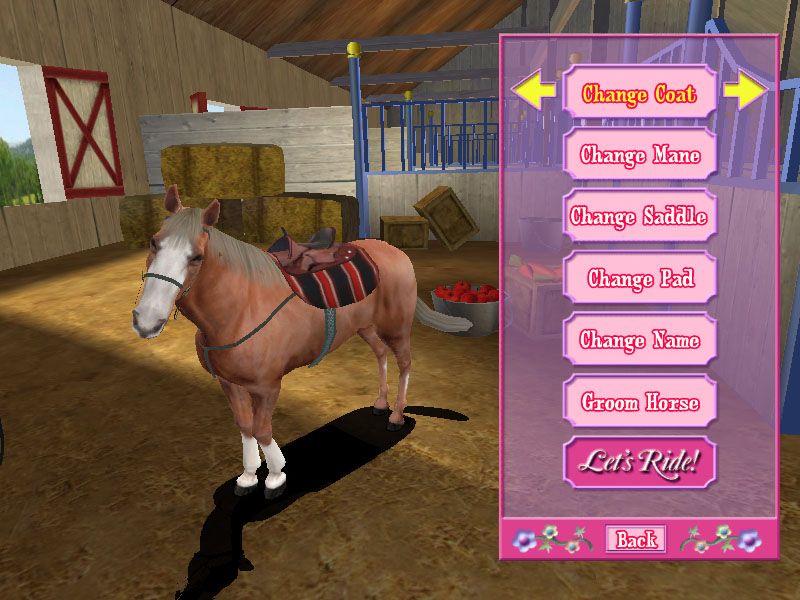 Let's Ride!: Corral Club (Windows) screenshot: Customize your pony