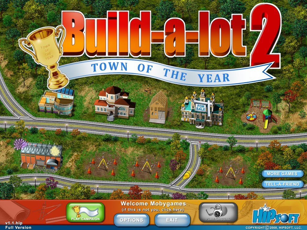 Build-a-lot 2: Town of the Year (Windows) screenshot: Title screen