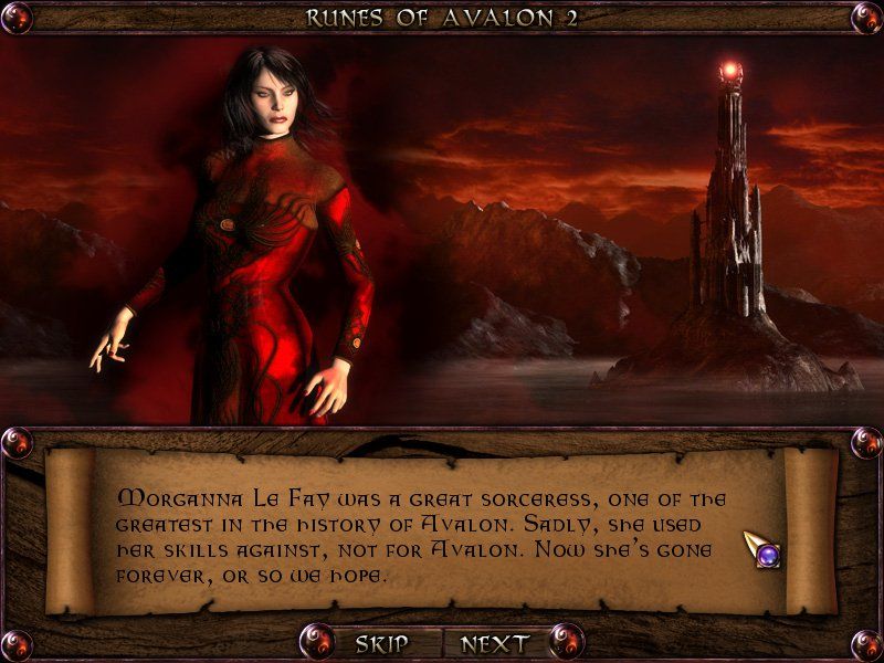 Runes of Avalon 2 (Windows) screenshot: Morganna Le Fay