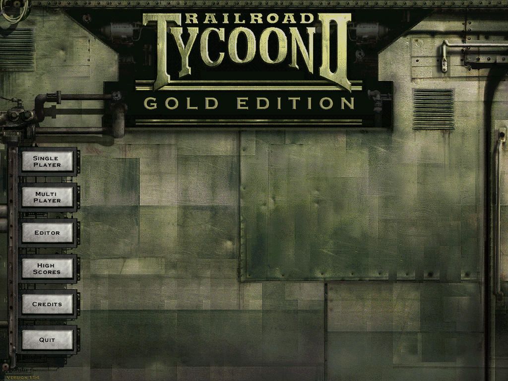 Railroad Tycoon II: Gold Edition (Windows) screenshot: Gold Edition Main Menu