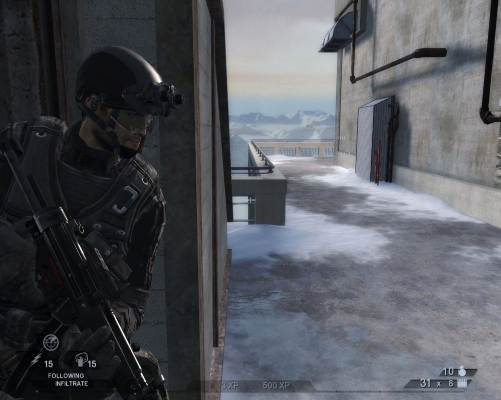 Tom Clancy's Rainbow Six: Vegas 2 (Windows) screenshot: This side looks clear.