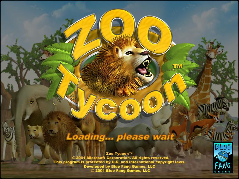 Zoo Tycoon (Windows) screenshot: Loading screen