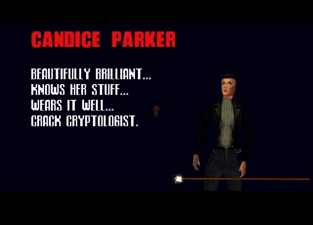 Mission: Impossible (Nintendo 64) screenshot: Intro cutscene: starring Candice Parker.