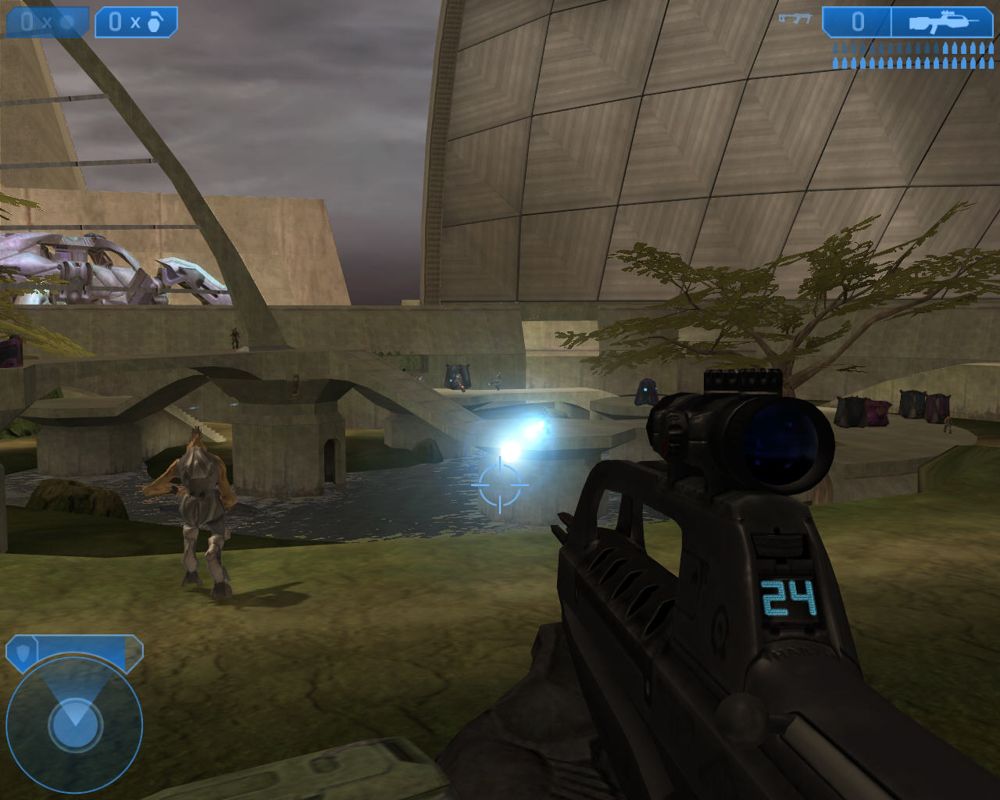 Halo 2 (Windows) screenshot: Watch out for enemy fire.
