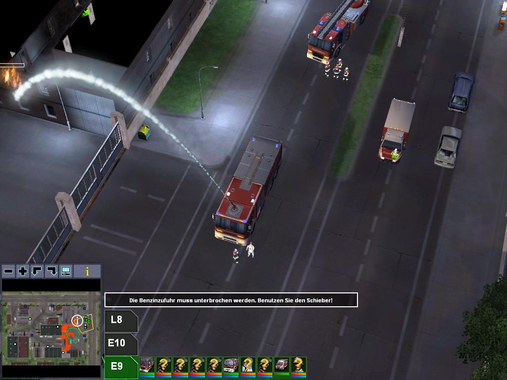 Firefighter Command: Raging Inferno (Windows) screenshot: Here you can see the German "Feuerwehr"