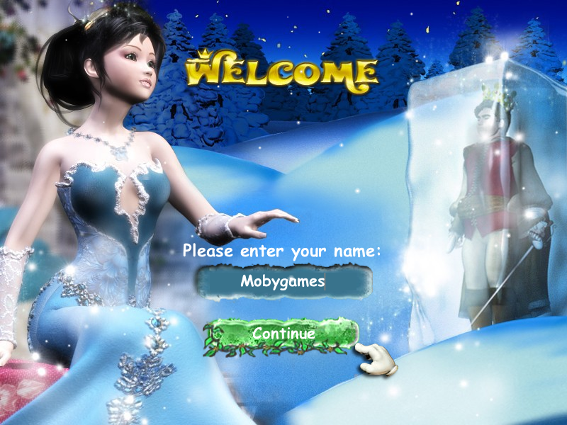 Ice Princess (Windows) screenshot: Welcome screen