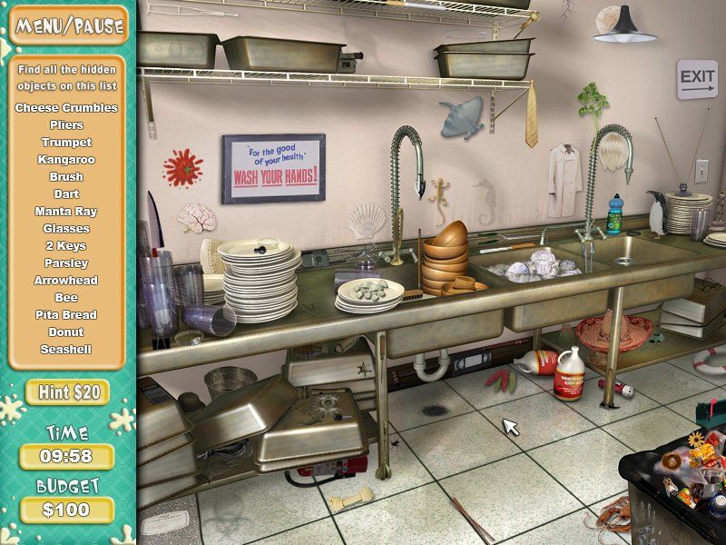 Cooking Quest (Windows) screenshot: Kitchen sink