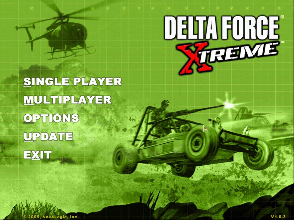Delta Force: Xtreme (Windows) screenshot: Main menu