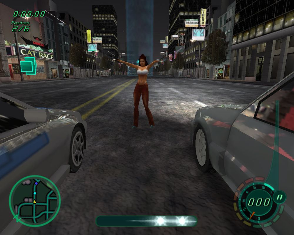 Midnight Club II (Windows) screenshot: Race ready to start