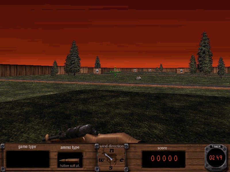 Redneck Deer Huntin' (Windows) screenshot: A target range