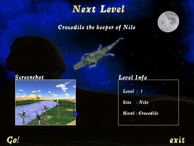 Egyptian Challenge (Windows) screenshot: Crocodile