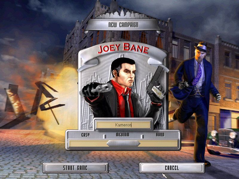 Gangsters 2 (Windows) screenshot: New campaign and game difficulty