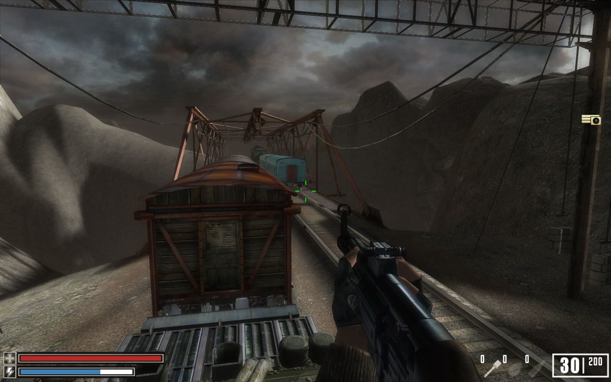 Crimes of War (Windows) screenshot: Aboard an enemy train