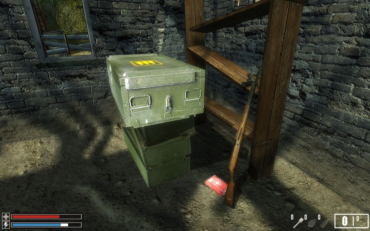 Crimes of War (Windows) screenshot: Get used to identify ammo-supply crates and medikits scattered around the levels