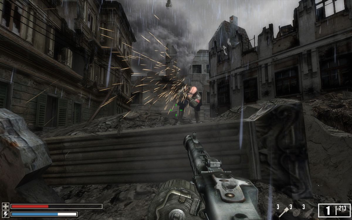 Crimes of War (Windows) screenshot: Remember those guys from the first Ubersoldier? Now they are even more nasty to defeat