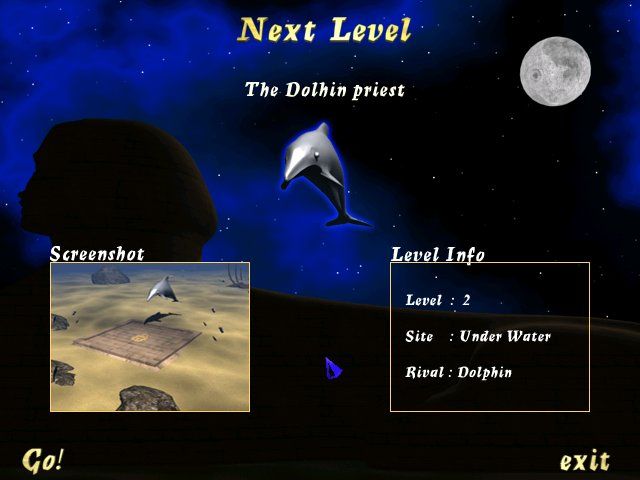 Egyptian Challenge (Windows) screenshot: Dolphin level