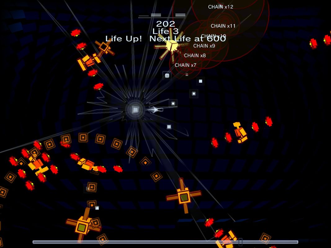 Everyday Shooter (Windows) screenshot: Created a chain reaction.