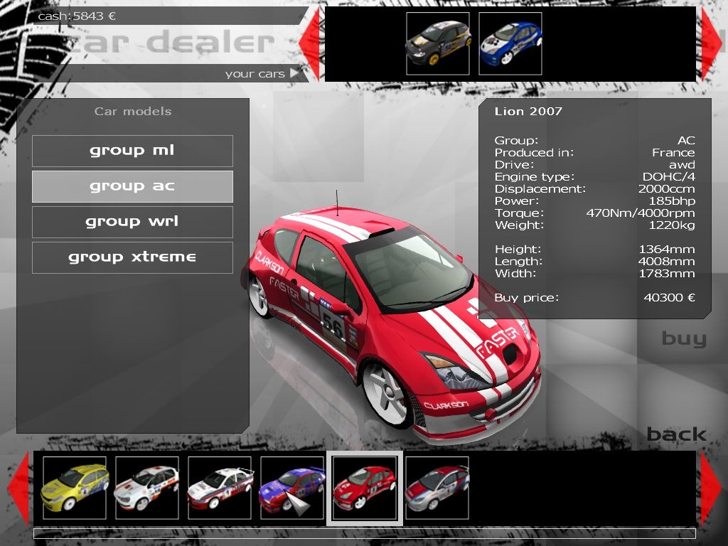 Xpand Rally Xtreme (Windows) screenshot: The Peugeot 206 clone.