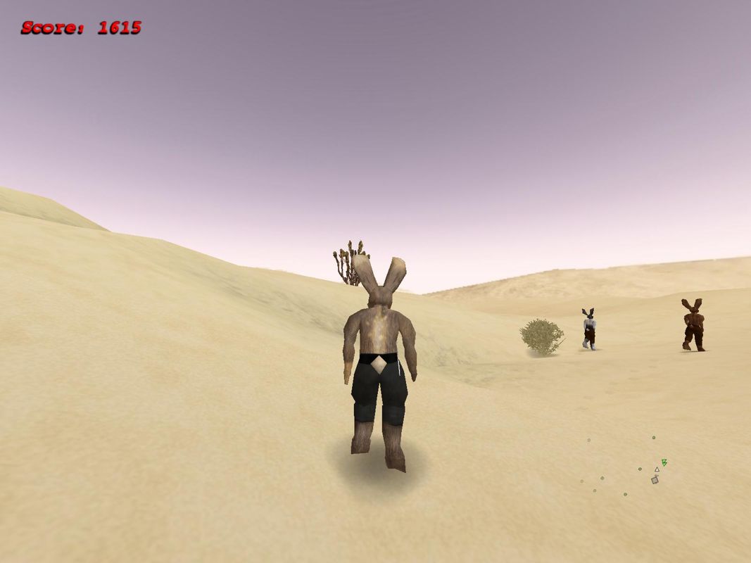 Lugaru (Windows) screenshot: Stalking upon two raiders.