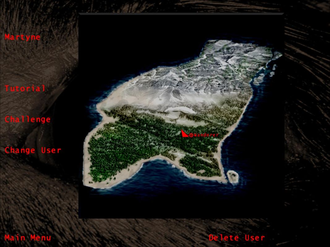 Lugaru (Windows) screenshot: World map
