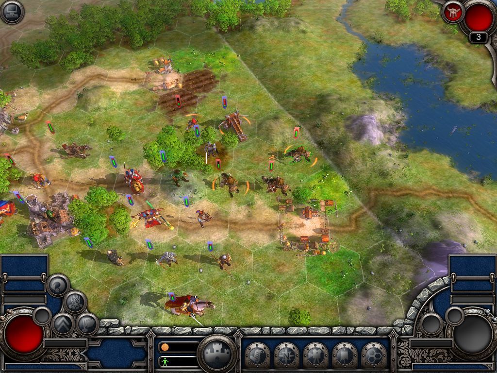 Fantasy Wars (Windows) screenshot: At the start of a mission, still organizing the army.
