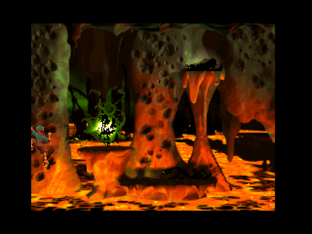 Heart of Darkness (Windows) screenshot: Volcanic lands.