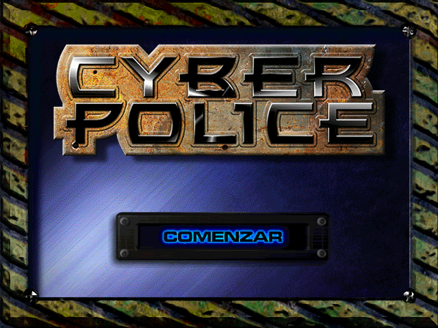 Cyber Police (DOS) screenshot: Main menu