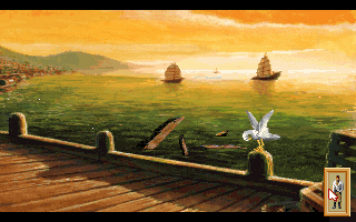 Heart of China (DOS) screenshot: Game Start (VGA)