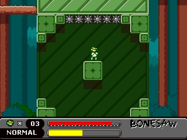 Bonesaw (Windows) screenshot: The spikes are dangerous.