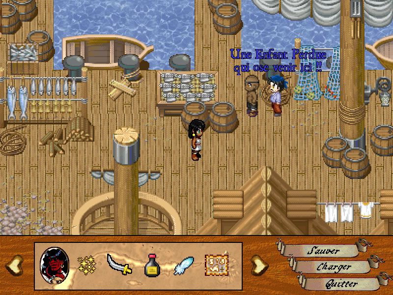 Dread Mac Farlane (Windows) screenshot: Entering the pirates' village.