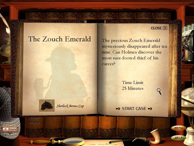 The Lost Cases of Sherlock Holmes (Windows) screenshot: First case