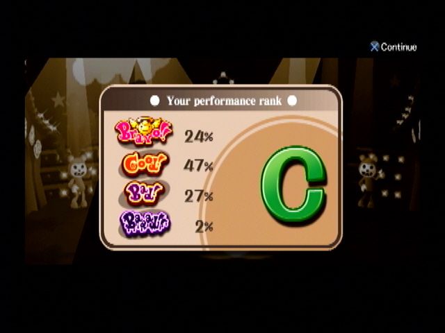 Mad Maestro! (PlayStation 2) screenshot: The game is very demanding.