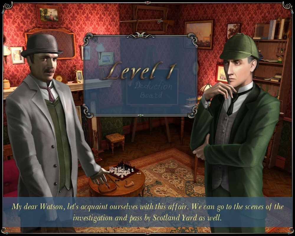 Sherlock Holmes: The Mystery of the Persian Carpet (Windows) screenshot: Holmes' apartment