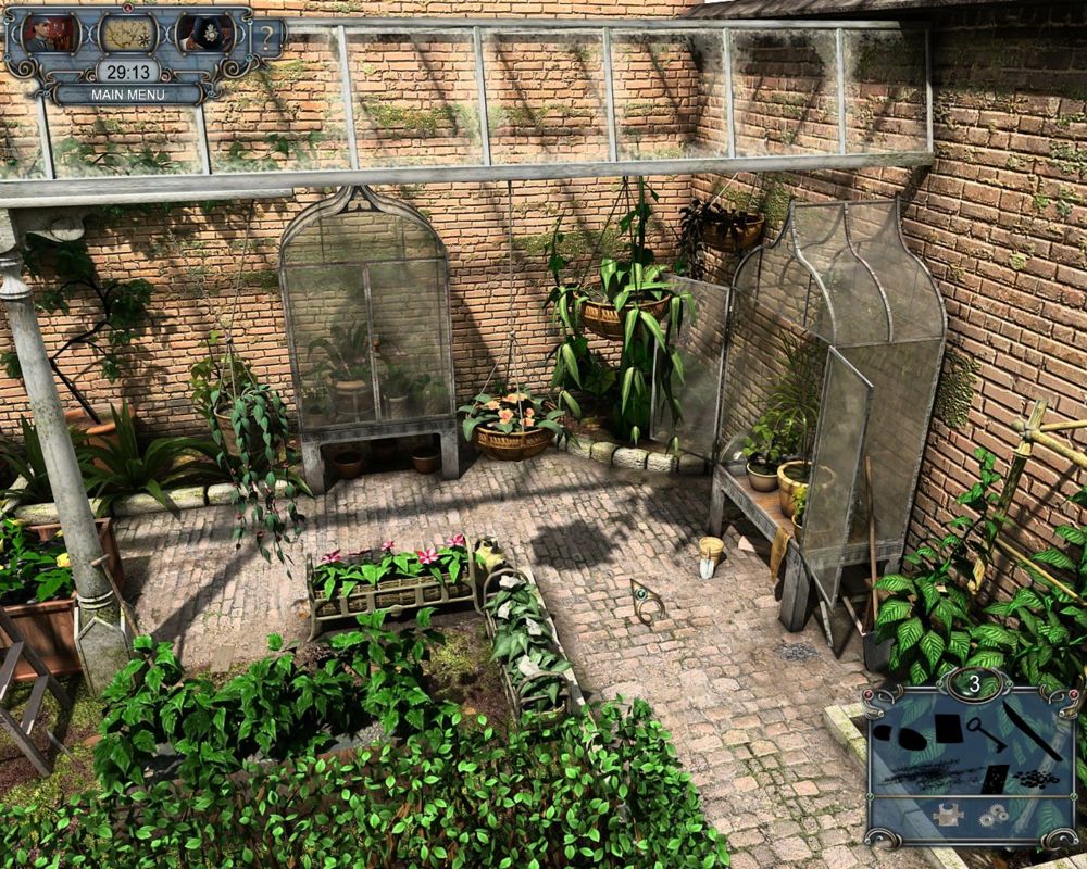 Sherlock Holmes: The Mystery of the Persian Carpet (Windows) screenshot: Garden