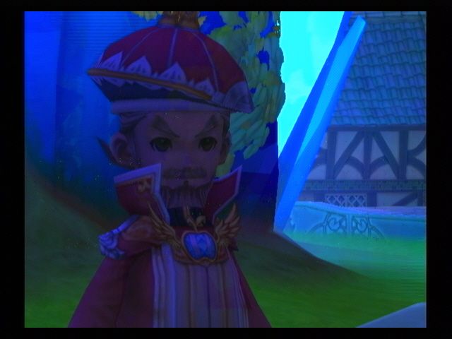 Final Fantasy: Crystal Chronicles - My Life as a King (Wii) screenshot: A vision of the old king... Epitav.