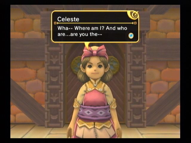 Final Fantasy: Crystal Chronicles - My Life as a King (Wii) screenshot: The inhabitant, though confused, is grateful.