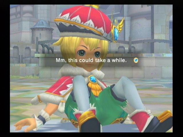 Final Fantasy: Crystal Chronicles - My Life as a King (Wii) screenshot: What a cute little monarch.