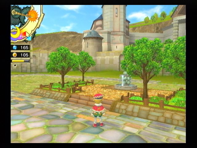 Final Fantasy: Crystal Chronicles - My Life as a King (Wii) screenshot: A nice park