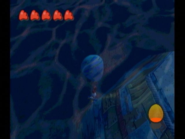 Billy Hatcher and the Giant Egg (GameCube) screenshot: Fear death by water.