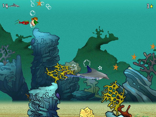 The Wild Thornberrys Movie (Windows) screenshot: Mini-game: Swimming With The Dolphins