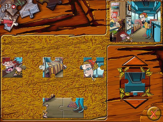 The Wild Thornberrys Movie (Windows) screenshot: Mini-game: Jigsaw Puzzle
