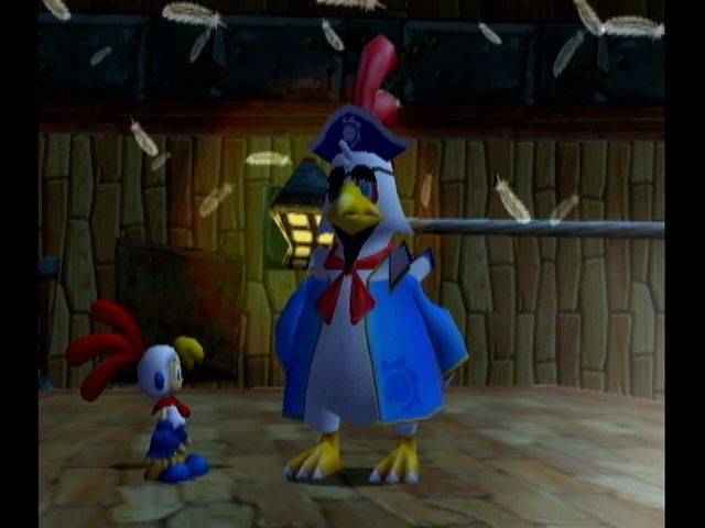 Billy Hatcher and the Giant Egg (GameCube) screenshot: The piratical elder.