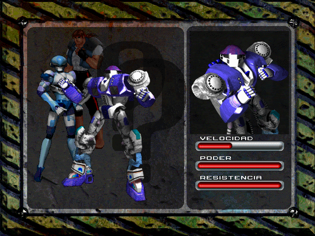 Cyber Police (DOS) screenshot: Chose your character