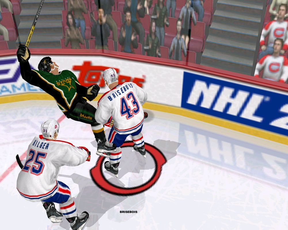 NHL 2003 (Windows) screenshot: That looks painful.