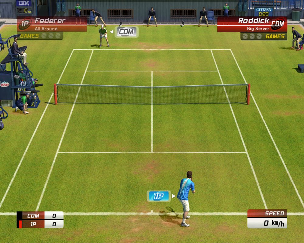 Virtua Tennis 3 (Windows) screenshot: 2 player mode