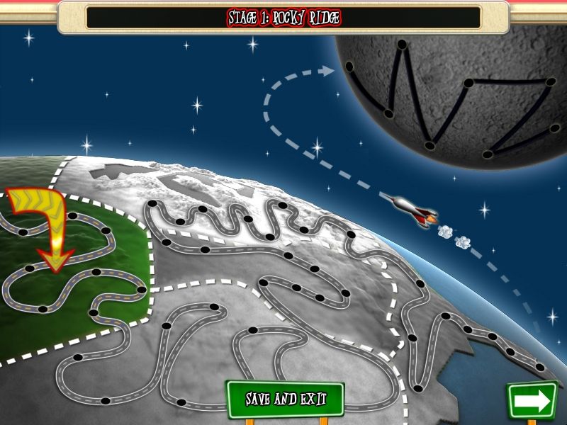 Puzzle City (Windows) screenshot: The stage selection screen